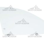 RH FRONT DOOR GLASS W/FITT GREEN - SEKURIT